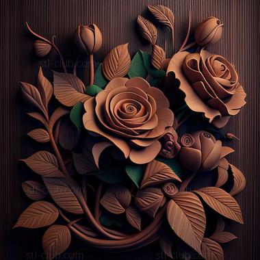 3D model roses (STL)